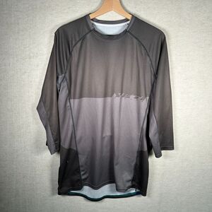 Yeti Cycles Long Sleeve Jersey Shirt Mens L Gray Performance Colorado Cycling